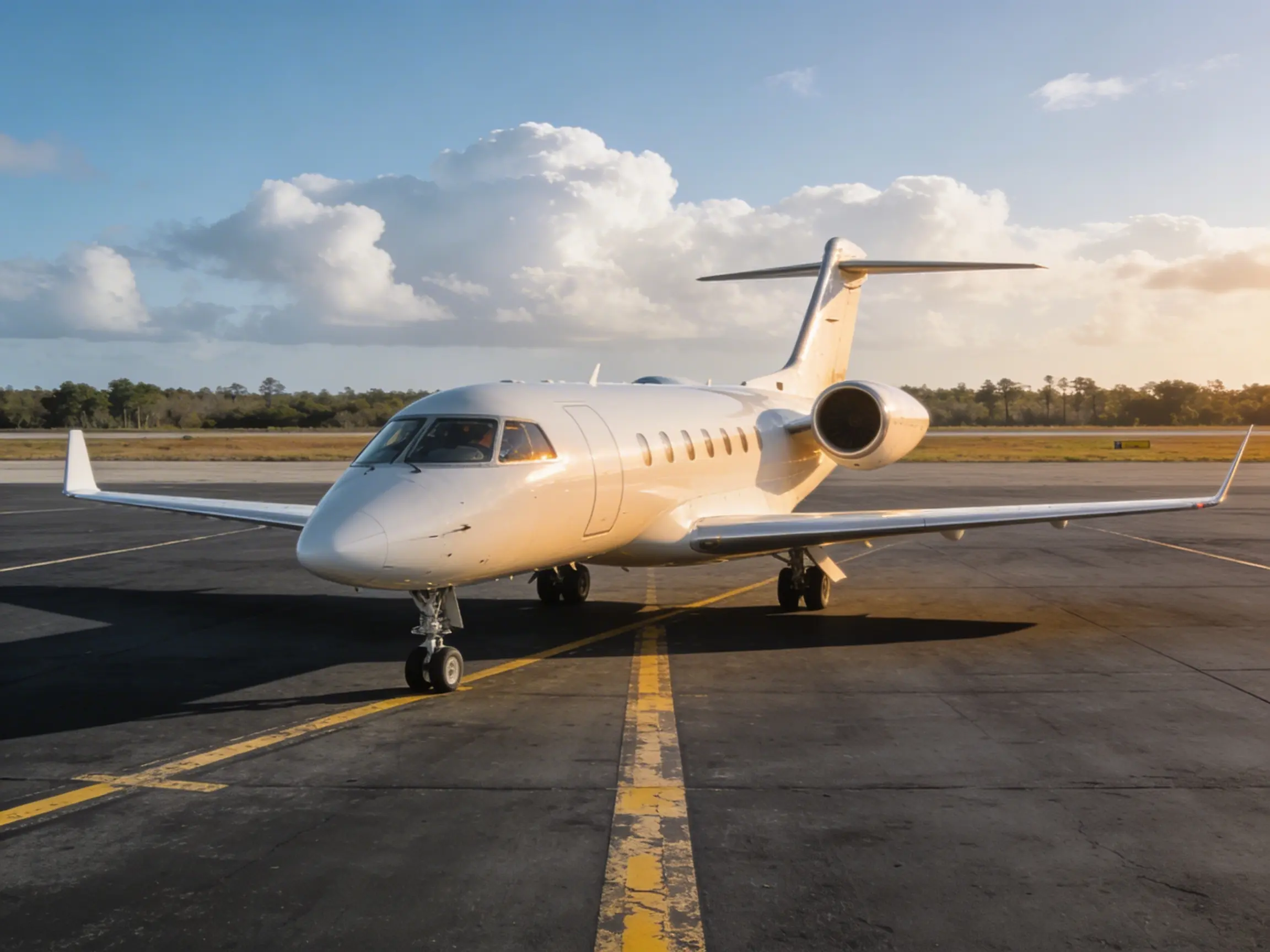 Multiple private jets parked on the ramp at Opa-locka Executive Airport